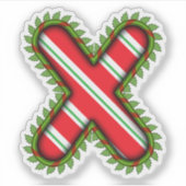 Kerstbrief X Sticker (Voorkant)