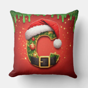 Kerstbrief Y Met Festieve Dennenkrans 🎄 Kussen