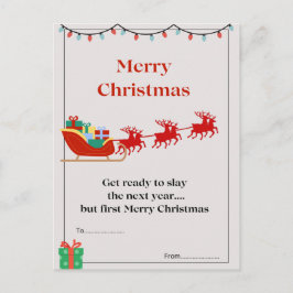 kerstbriefkaart briefkaart