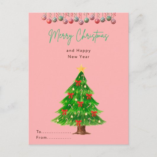 kerstbriefkaart briefkaart (Voorkant)