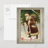 kerstBriefkaart Feestdagenkaart (Voorkant / Achterkant)