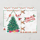 kerstBriefkaart Feestdagenkaart (Voorkant / Achterkant)