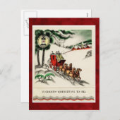  kerstBriefkaart Feestdagenkaart (Voorkant / Achterkant)