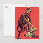  kerstBriefkaart Krampus Briefkaart (Voorkant / Achterkant)