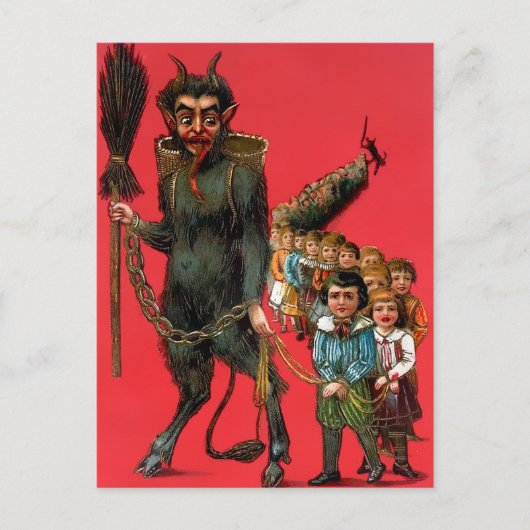  kerstBriefkaart Krampus Briefkaart (Voorkant)