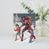  kerstBriefkaart Krampus Briefkaart (Staand voorkant)