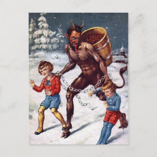 kerstBriefkaart Krampus Briefkaart