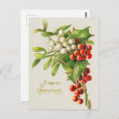  kerstBriefkaart Retro Briefkaart (Voorkant / Achterkant)