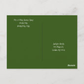 KerstBriefkaarten Beer Noordpoolkerstman Briefkaart (Achterkant)