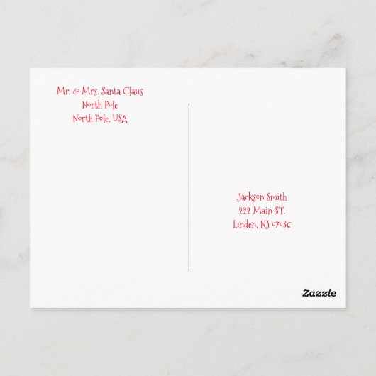 kerstBriefkaarten Briefkaart (Achterkant)