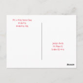 KerstBriefkaarten Noordpool Briefkaart (Achterkant)