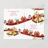 KerstBriefkaarten Noordpool Elf Briefkaart (Achterkant)