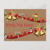 KerstBriefkaarten Noordpool Elf Briefkaart (Voorkant)