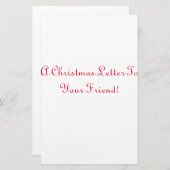 kerstbriefpapier briefpapier (Voorkant / Achterkant)