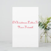 kerstbriefpapier briefpapier (Staand voorkant)