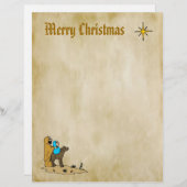 Kerstbriefpapier - Ster van Bethlehem (Voorkant / Achterkant)