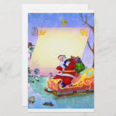 Kerstbriefpapier voor kinderen briefpapier (Voorkant / Achterkant)