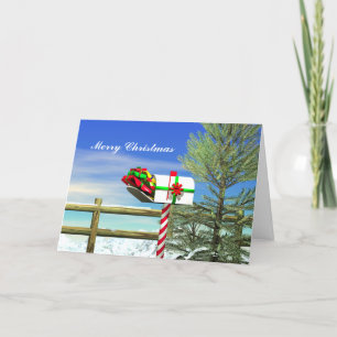 Kerstbrievenbus Feestdagen Kaart
