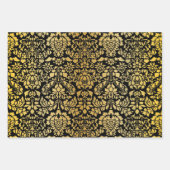 Kerstbrocade Dark Trio Inpakpapier Vel (Voorkant 3)