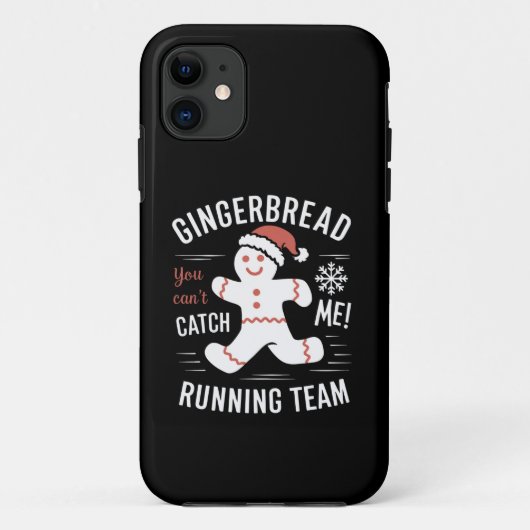Kerstbrood Hardloop Team Kerst Humor Case-Mate iPhone Case (Achterkant)