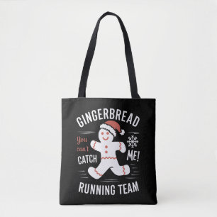 Kerstbrood Hardloop Team Kerst Humor Draagtas