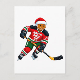 Kerstbrood Hockey Kerstmis 2026 Kerstsporten Briefkaart