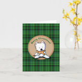 kerstbrood kaart (Gele Bloem)