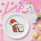 kerstbrood papieren bordje (Feest)