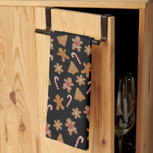 Kerstbroodkoekjes en Kandijstokjes Knoopdas Theedoek
