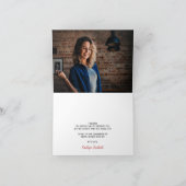 Kerstbruidsfeest foto bedankkaart (Binnen)