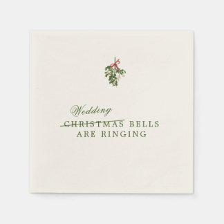 Kerstbruiloft Cocktail Napkins Servet
