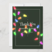 kerstbruiloft foto bedankkaart (Voorkant)