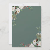 Kerstbruiloft | Foto uitnodiging met overlay (Achterkant)