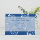 Kerstbruiloft Fotouitnodigingskaarten Kaart (Staand voorkant)