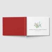 Kerstbruiloft Gastenboek Waterverf Botanisch (Volledig)