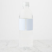 Kerstbruiloft Groen Lint Blauw Ginger Jar Waterfles Etiket (Achterkant)