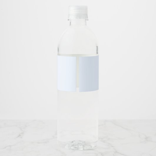 Kerstbruiloft Groen Lint Blauw Ginger Jar Waterfles Etiket (Achterkant)