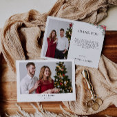 Kerstbruiloft Hartelijk dank Kaart