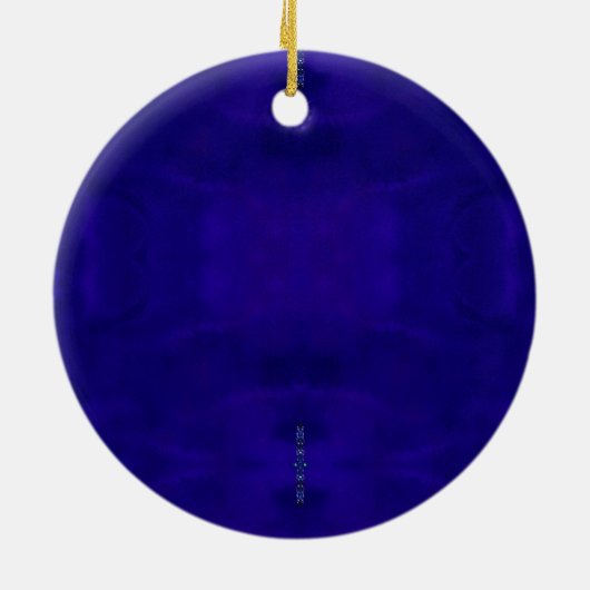 Kerstbruiloft jubileum blauwe zilveren glitter keramisch ornament (Achterkant)