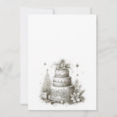 kerstbruiloft kaart (Achterkant)