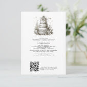 Kerstbruiloft met details en QR Informatiekaartje (Staand voorkant)