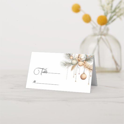 Kerstbruiloft Moderne Elegante Winter (Voorkant)