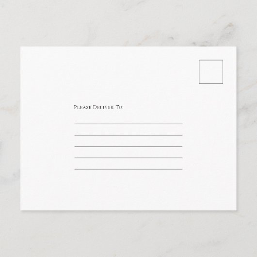 Kerstbruiloft Poinsettia Leaves Save the Date Aankondigingskaart (Achterkant)