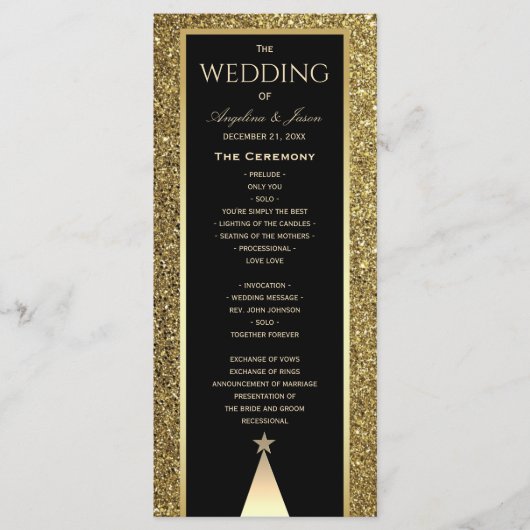 kerstbruiloft programma (Voorkant)