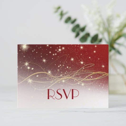 kerstbruiloft RSVP (Staand voorkant)