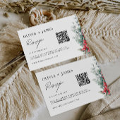 Kerstbruiloft RSVP Kaart Sjabloon