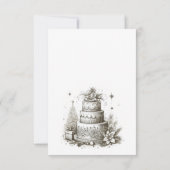 kerstbruiloft RSVP kaartje (Achterkant)