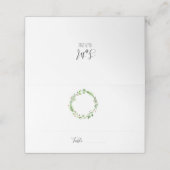 Kerstbruiloft, visitekaartje, Kaart (Buitenkant ongevouwen)