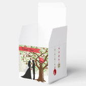 Kerstbruiloft voor kerstbox Bride Groom Santa Bedankdoosjes (Geopend)