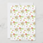 Kerstbruiloft waterverf met braam kaart (Achterkant)